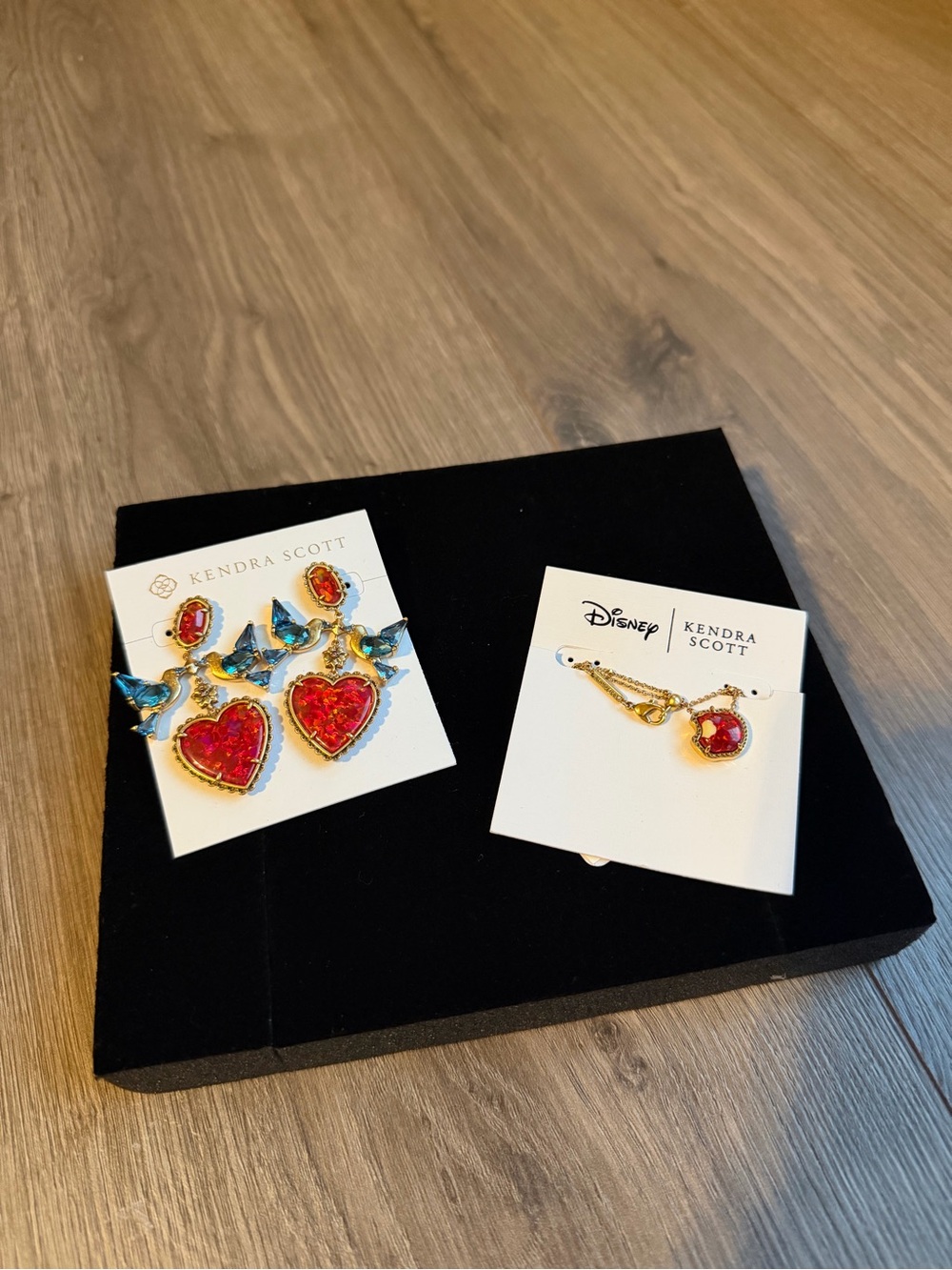 Rare Kendra Scott Disney Snow White Earrings with Blue Bird Accents & Necklace